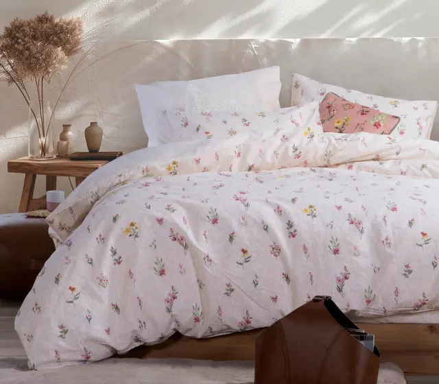 ΣΕΤ ΣΕΝΤΟΝΙΑ ΜΟΝΑ PLANT 170X270 NEF-NEF HOMEWARE ECRU