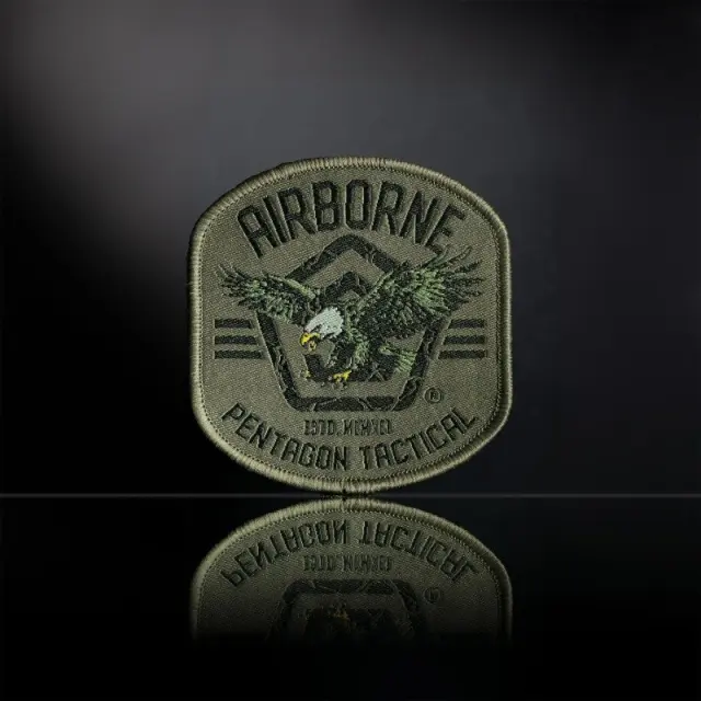 PENTAGON AIRBORNE MORALE PATCH-Υφαντό Διακοσμητικό Patch «Airborne» - 104-Multicolour