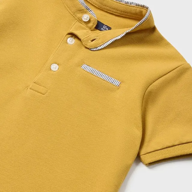 Baby 6 μηνών έως 4 ετών Πόλο γιακάς μάο Better Cotton ώχρα - 3Ε 2