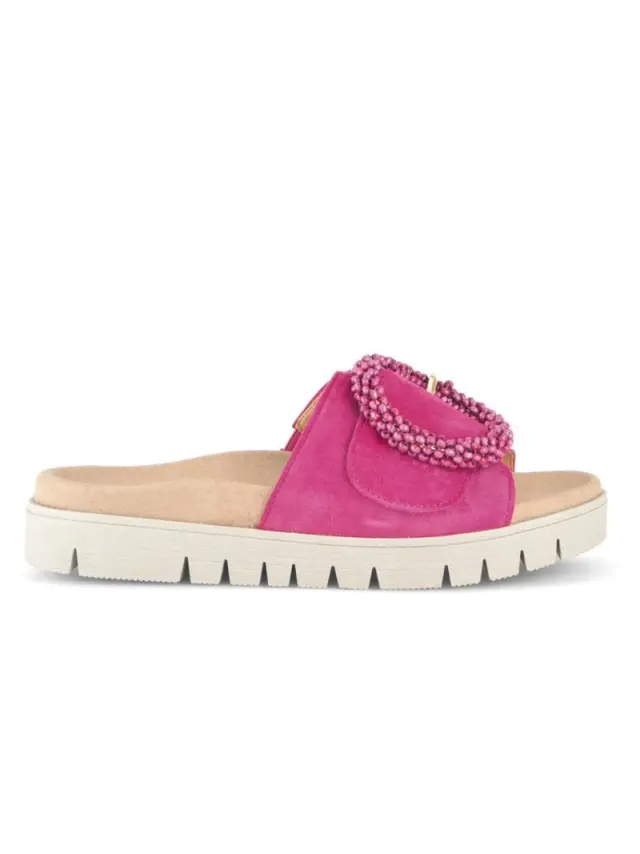 Gabor Παντόφλες Γυναικείο δέρμα Nubuck Ροζ GAB/63745N 10-PINK - 38 3