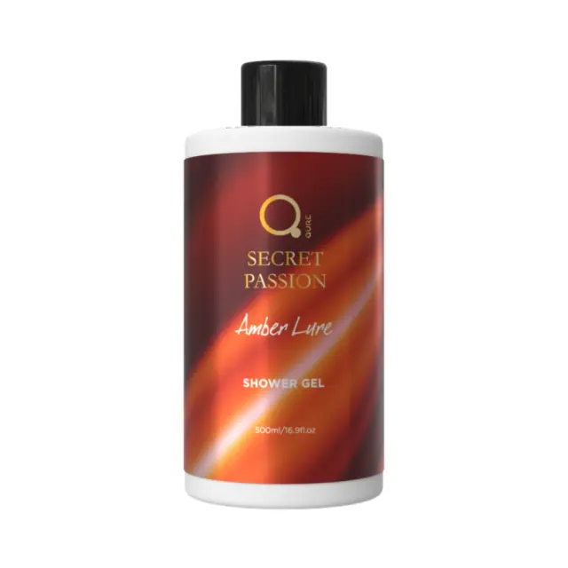 Qure  500ml Secret Passion Amber Lure Shower Gel