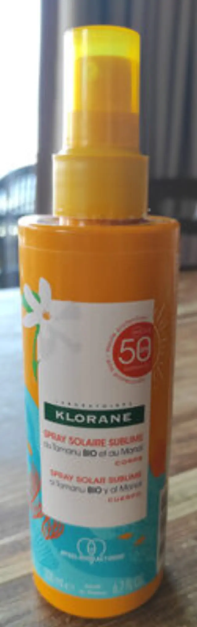 Klorane | Αντηλιακό σπρέι σώματος SPF 50 με Βιολογικό Tamanu & Monoi - Σώμα - Αντηλιακή προστασία | 200ml