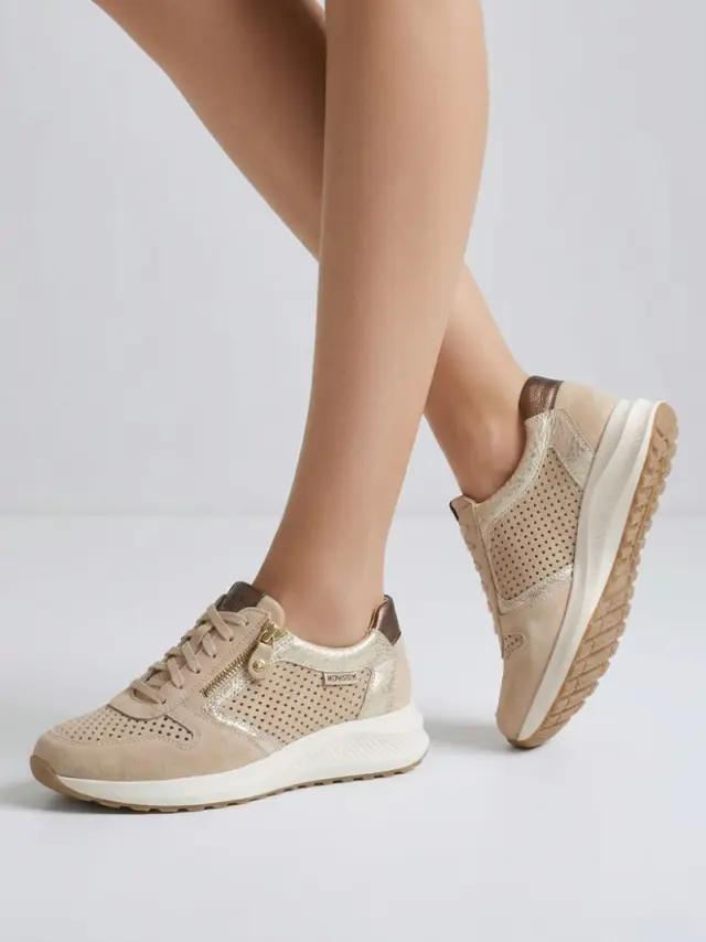 Mephisto Sneakers Γυναικείο δέρμα Μπεζ MEP/KIM PERF BEIGE 2
