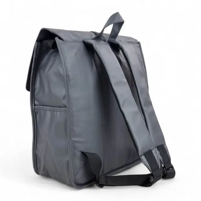 Αδιάβροχο Σακίδιο Πλάτης με Καπάκι Diplomat Brooklyn BR307. 15lt (34x32x14cm) - Μαύρο 3