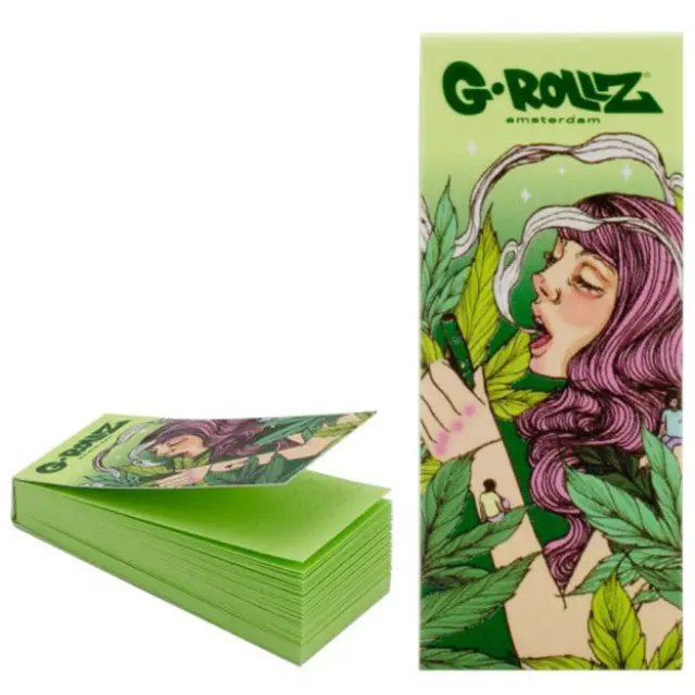 G-Rollz Tips Τζιβάνα Πράσινη Φαρδιά - Mushroom Lady Green