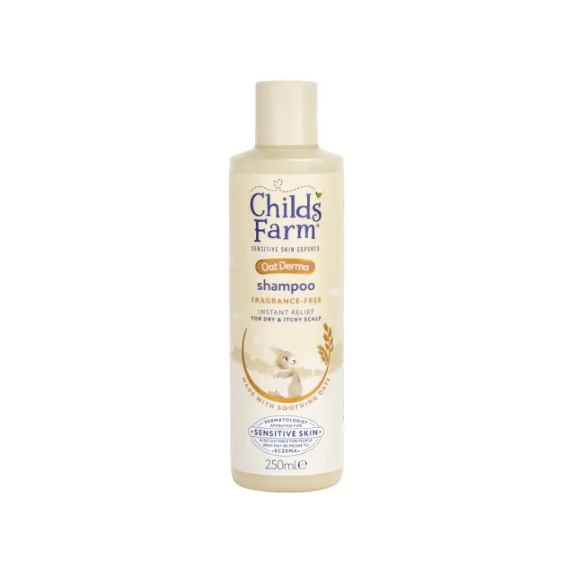 Childs Farm OatDerma Shampoo Σαμπουάν με Βρώμη χωρίς Άρωμα για Ξηρό & Ευαίσθητο Τριχωτό 250ml