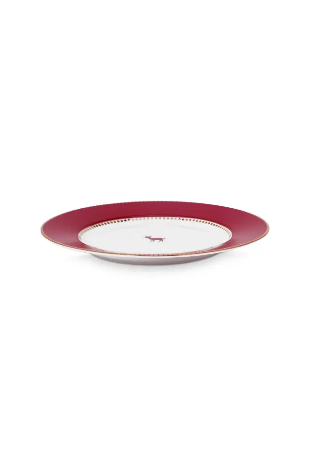 PIP STUDIO - ΠΟΡΣΕΛΑΝΙΝΟ ΠΙΑΤΟ ΦΡΟΥΤΟΥ LOVE BIRDS DEER DARK RED 21m - One size 3