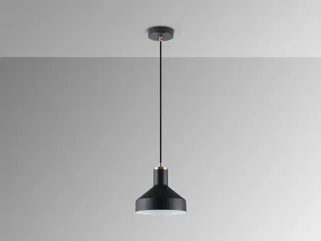 Κρεμαστό φωτιστικό Irias black copper E27 – μοντέρνο μεταλλικό φωτιστικό Μαύρο Σατινέ ορείχαλκος Χάλκινο