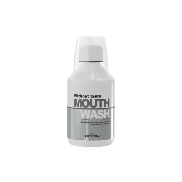 FREZYDERM Without Taste Mouthwash Στοματικό Διάλυμα Χωρίς Γεύση και Άρωμα 250ml