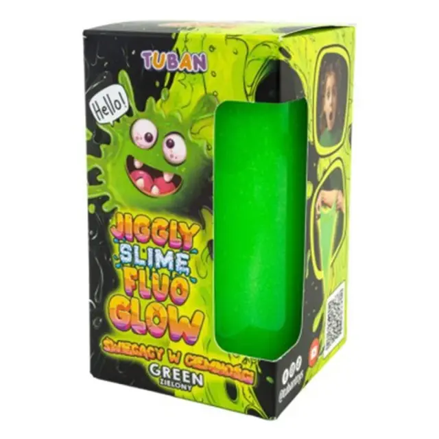 JIGGLY SLIME - FLUO GLOW πράσινο 430g / TU3823 (Tuban)