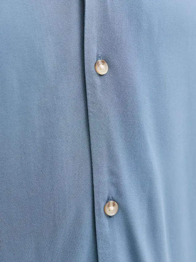 JJEJEFF RESORT SOLID SHIRT SS SN Blue Mirage 2