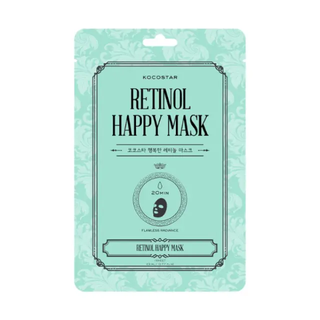 Kocostar Retinol Happy Mask Μάσκα Προσώπου Ρετινόλη Λεία & Λαμπερή Επιδερμίδα 1τμχ