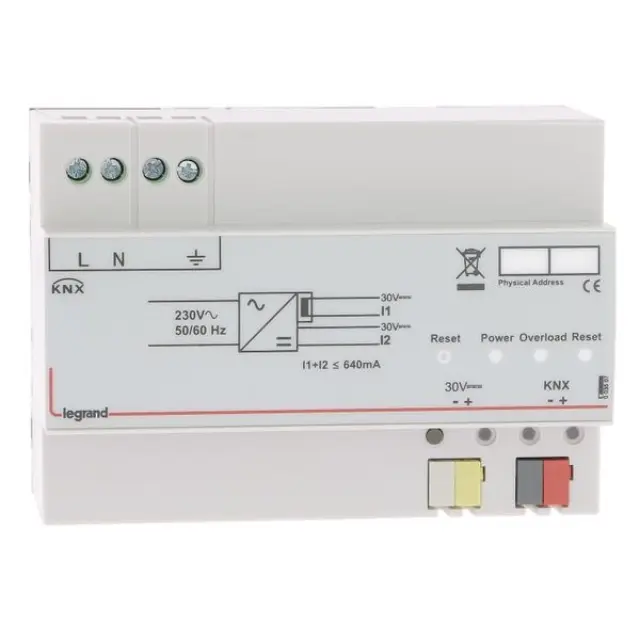 KNX POWER SUPLLY DIN 640MA
