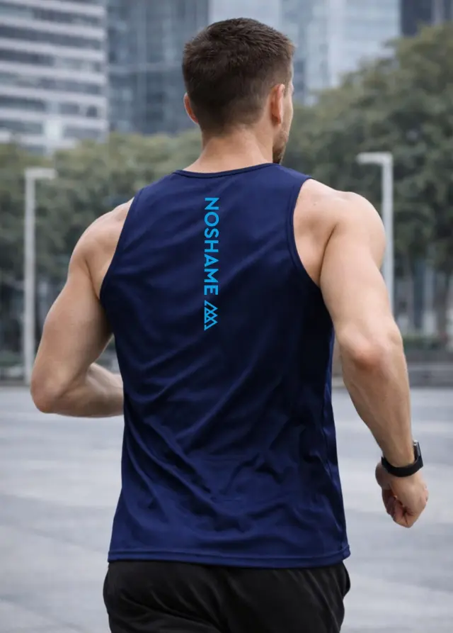 Αμάνικο Noshame® Navy Dry Fit - 182604 - XXL