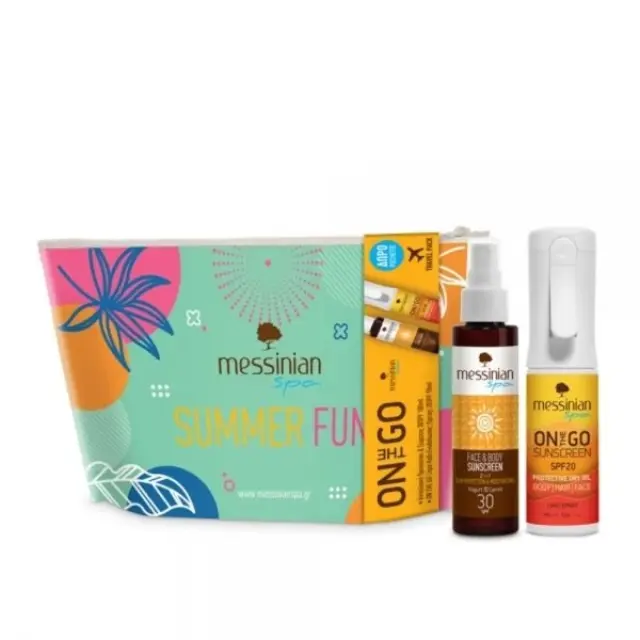 Messinian Spa Promo On The Go Σετ Αντηλιακής Προστασίας, 3τμχ