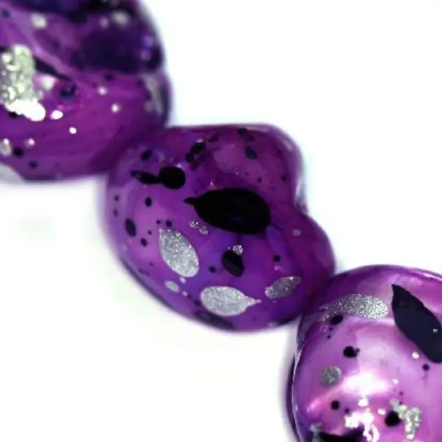 Χάντρα Nugget Spotted Amethyst ~15mm ~25τεμ