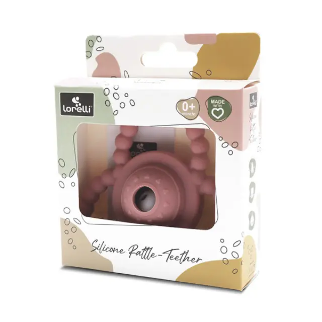 Lorelli Κουδουνίστρα - Μασητικό Σιλικόνης Deep Pink 10210840002 2