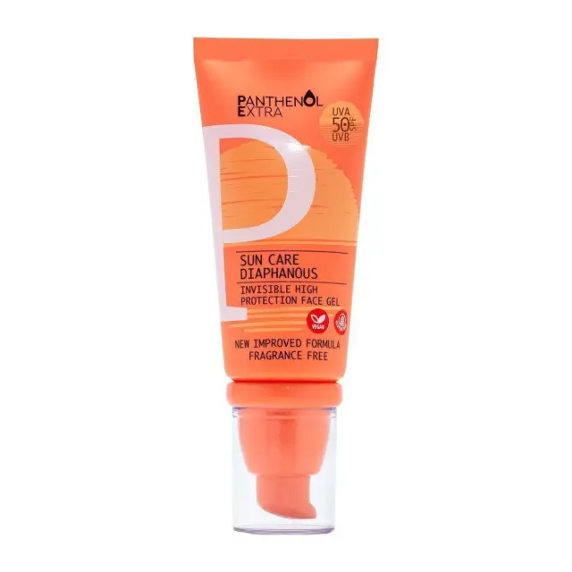 Panthenol Extra Sun Care Diaphanous SPF50 Αντηλιακο Gel Προσώπου 50ml