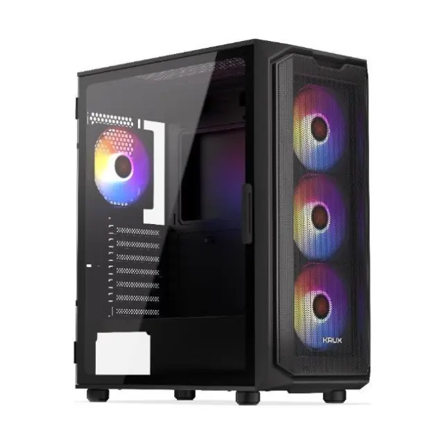 KRUX PC Case Orona ATX Midi Tower Black (KRXD003)