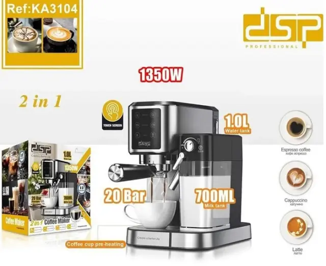 Μηχανή Espresso με παραγωγή αφρόγαλου - KA3104 - DSP - 615273 2