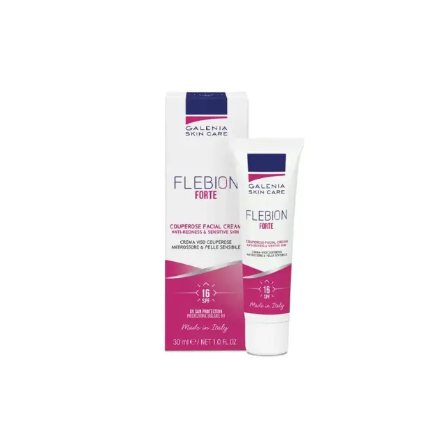 Galenia Skin Care Flebion Forte Κρέμα Προσώπου για την Ροδόχρου Ακμή, την Ερυθρότητα & τις Ευρυαγγείες με SPF16, 30ml