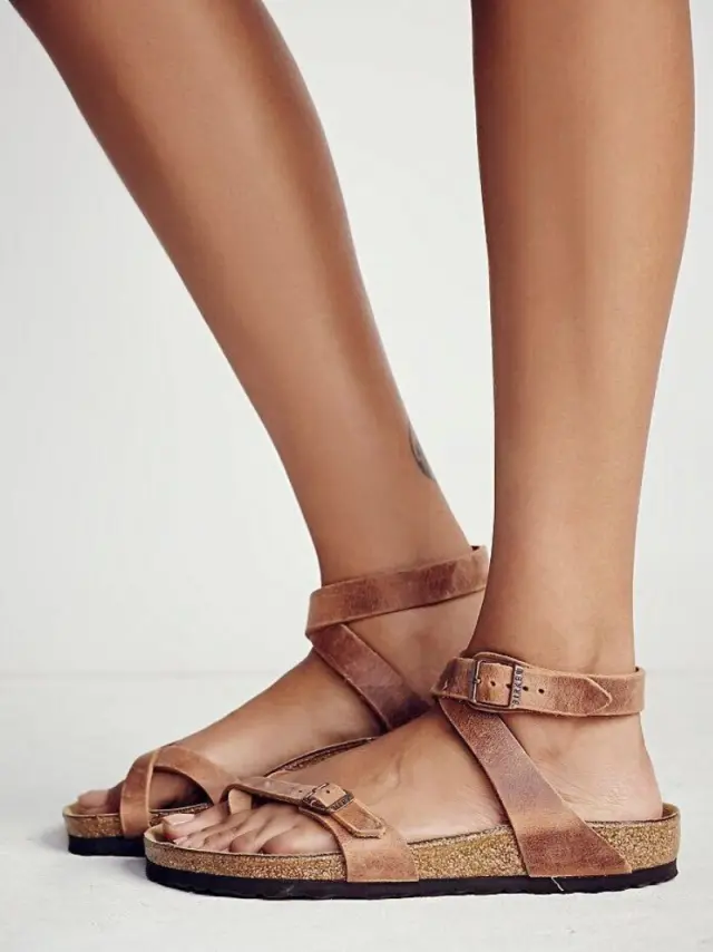 Birkenstock Πέδιλα Γυναικείο δέρμα Oiled Καφέ BIR/YARA 013383 BRAUN - 42 2