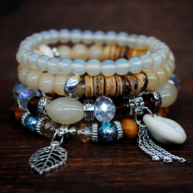 Ghetto Shell Bracelet Bohemia White