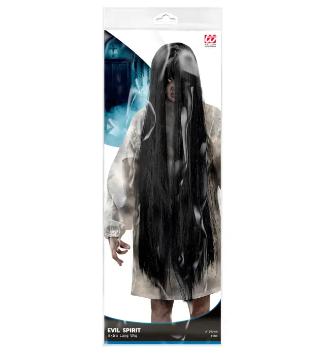 Αποκριάτικο Αξεσουάρ Περούκα Black Evil Spirit (Widmann) (W-04901) 2