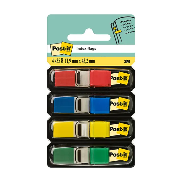 Σελιδοδείκτες 3M Post-It Flowpack (Σετ 4 Χρωμάτων) (683-4)