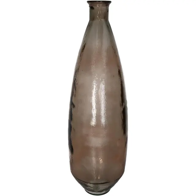 Βάζο Καφέ Ανακυκλωμένο Γυαλί 26x26x80cm 3