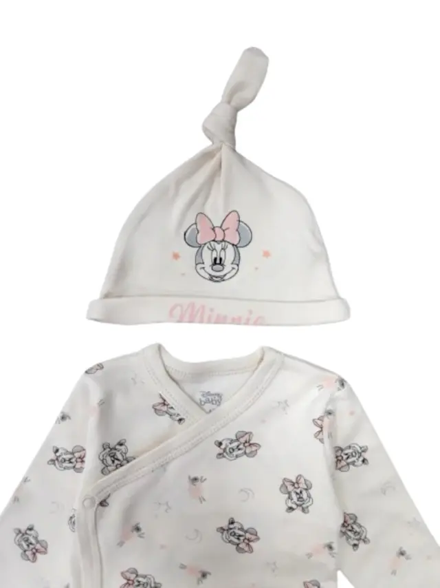 Σετ Νεογέννητου 4τμχ Interlock Cream Peach Minnie 8040109 - 0-3 μηνών (56-62cm) 3