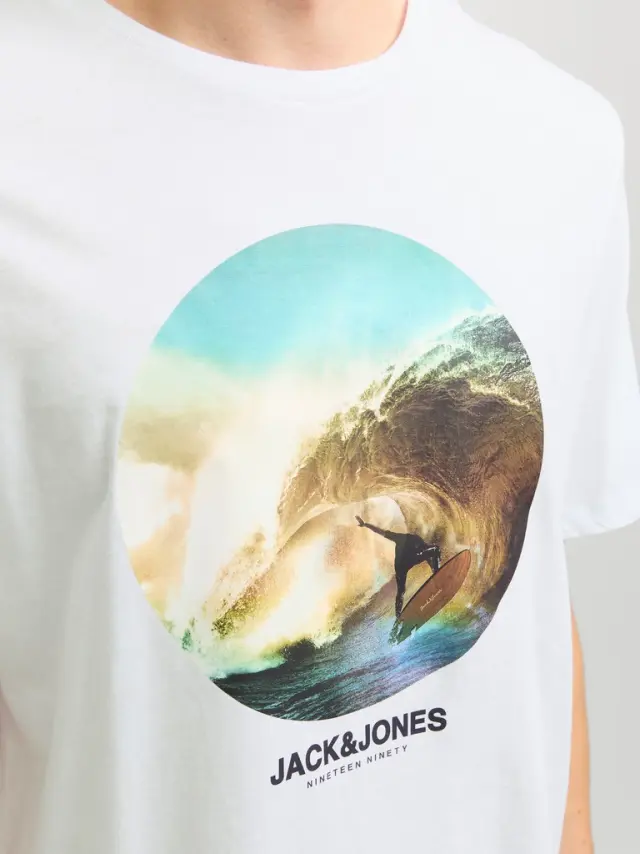 JJCELLOX TEE SS CREW NECK white 3