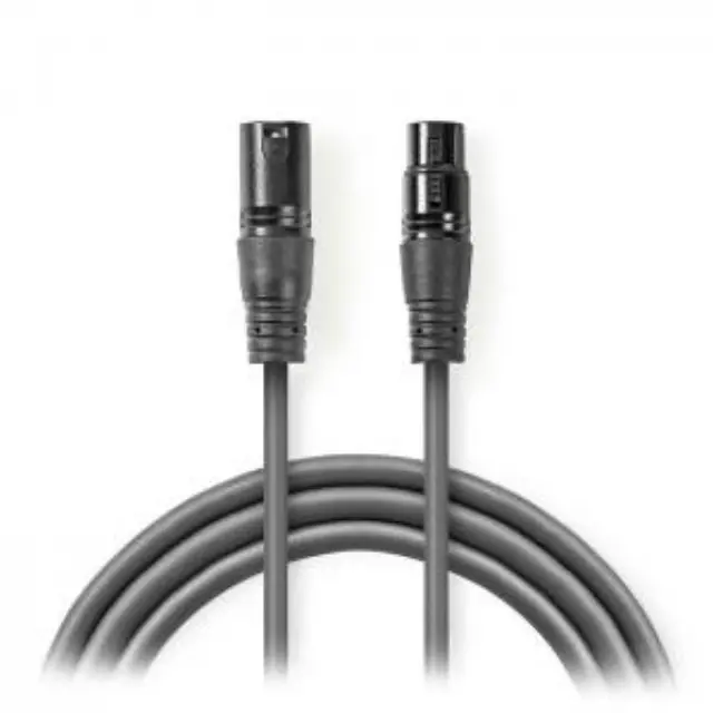 Kαλώδιο ήχου 3pin XLR θηλ. σε 3pin XLR αρσ., 20m σε γκρι χρώμα. 2