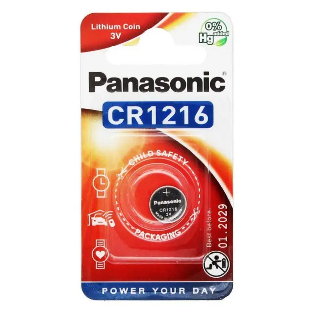PANASONIC Lithium Power CR1216 3V μπαταρία λιθίου ρολογιών 1 τμχ