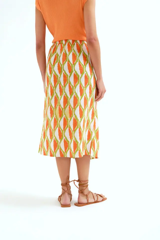 COMPANIA FANTASTICA MIDI SKIRT (61C/43112 MULTICOLOUR) - XL 3