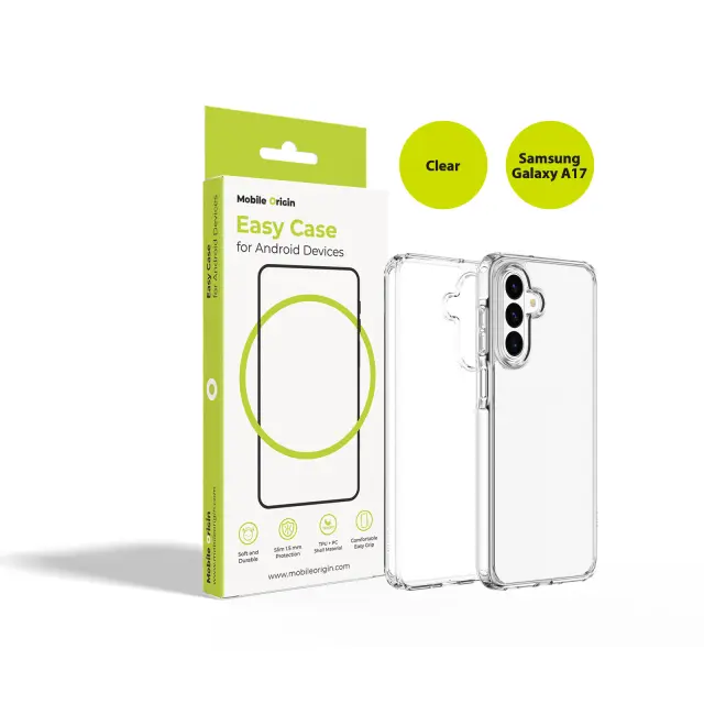 Mobile Origin Easy Case, Clear - Samsung Galaxy A17