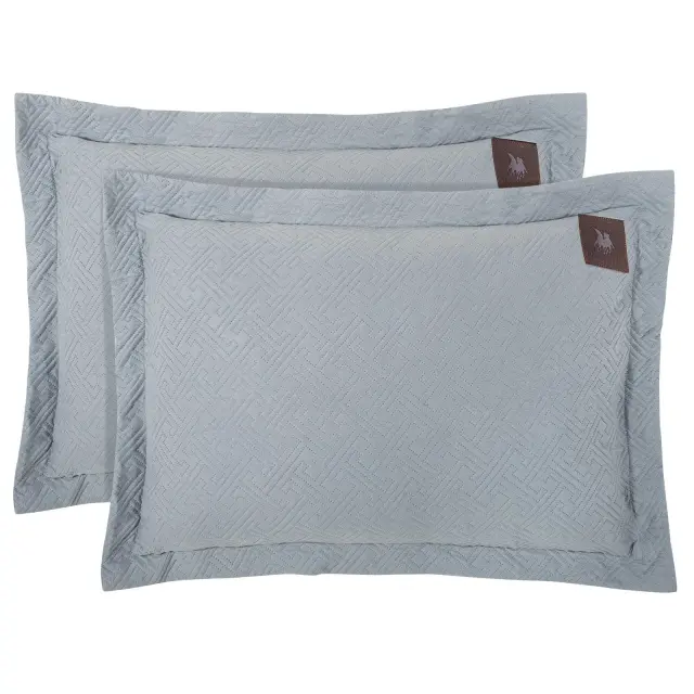 Ζεύγος Μαξιλαροθήκες 50x70+5 Greenwich Polo Club Essential 4450 Grey