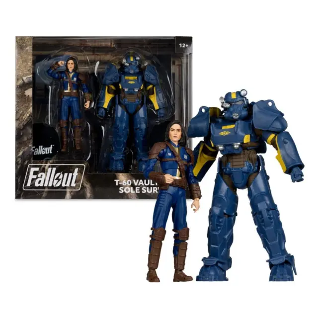 Mc Farlane Φιγούρα FALLOUT 4: T-60 Vault tec + Sole Survivor 2 Figure Set 18cm