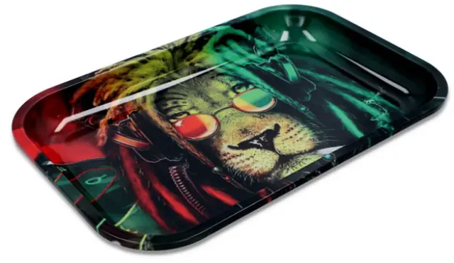 V-Rolling Tray Δίσκος Rasta Lion - Small (16x27cm) 2