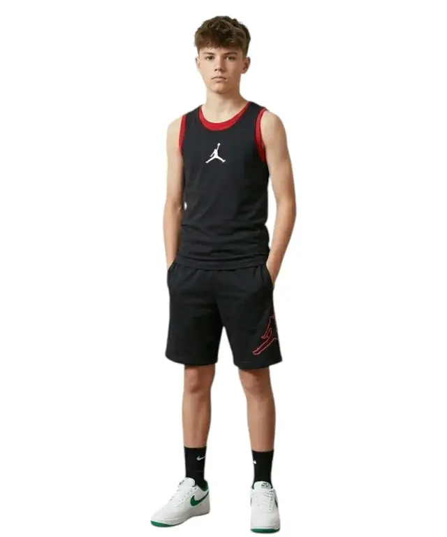 Jordan - Παιδική Αμάνικη Μπλούζα Bra Kid's Tank Top 45B506-023 Μαύρο - 10-12 ετών 2