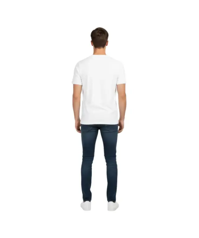 Cavalli Class - Ανδρική Μπλούζα T-Shirt Κοντομάνικη Regular Fit QXO03AJD003-00053 Λευκό 2