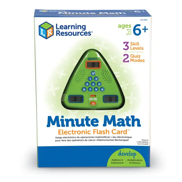 Learning Resources Εκπαιδευτικό Παιχνίδι Minute Math Electronic Flash Card™ για 6+ ετών LER 6965