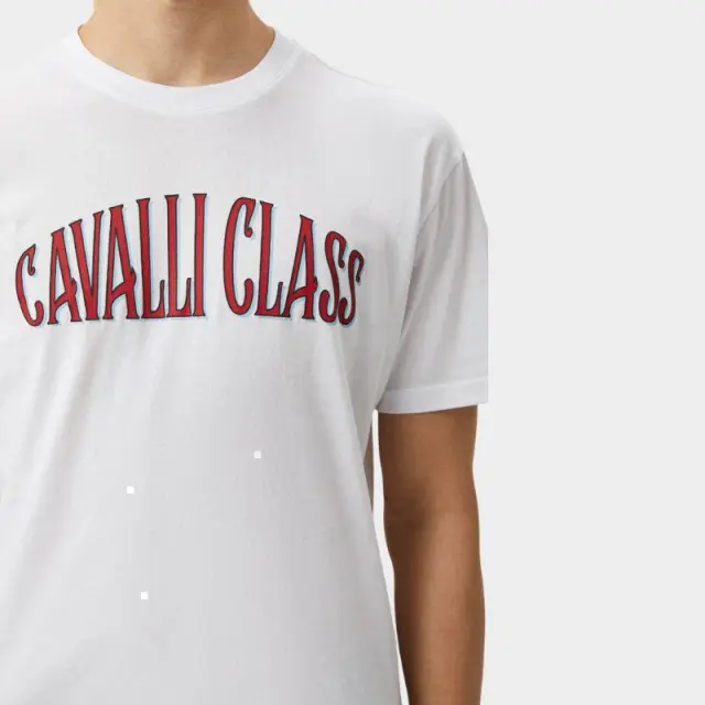 T-Shirt Cavalli Class QXT60B-JD060-00053 Λευκό - 2XL 3