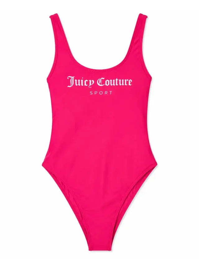 Juicy Couture Φούξια Ολόσωμο Μαγιό Sport