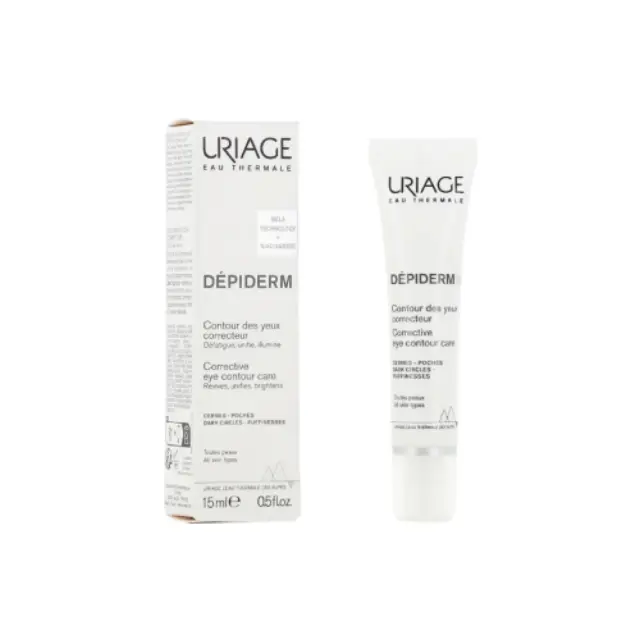 Uriage Depiderm Corrective Eye Contour Care Τζελ-Κρέμα Ματιών κατά των Μαύρων Κύκλων, 15ml