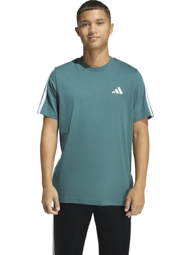 adidas3-stripes Αθλητικό T-shirt Πράσινο - XL