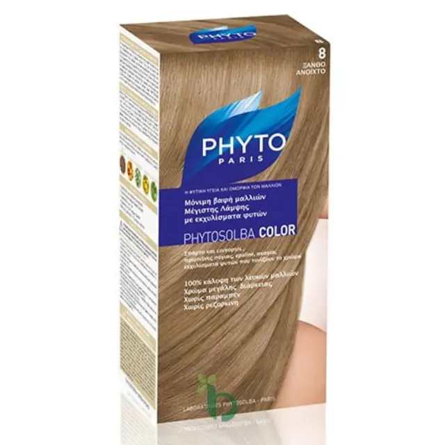 PHYTO 8 ΜΟΝΙΜΗ ΒΑΦΗ ΜΑΛΛΙΩΝ ΞΑΝΘΟ ΑΝΟΙΧΤΟ