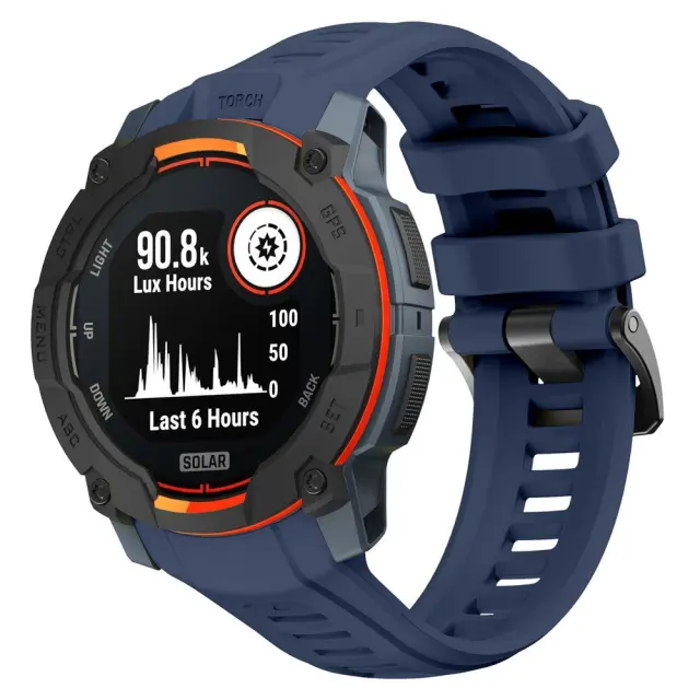 Breathable Λουράκι για Garmin Instinct 3 50mm-Midnight Blue OEM 2