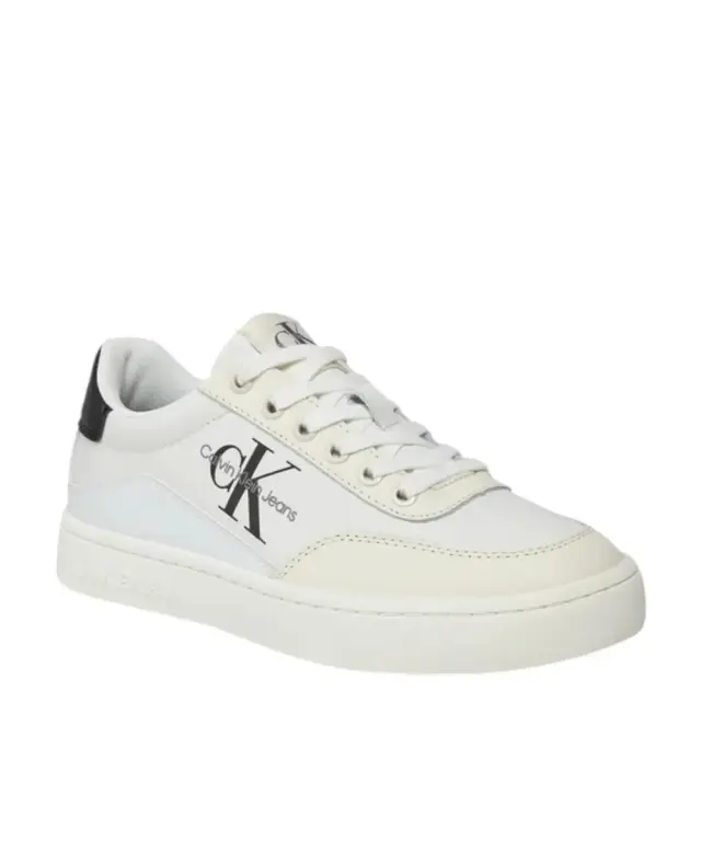Calvin Klein - Γυναικεία Sneakers Classic Cupsole Low Lace Lth Ml YW0YW01296-01W Λευκό 2