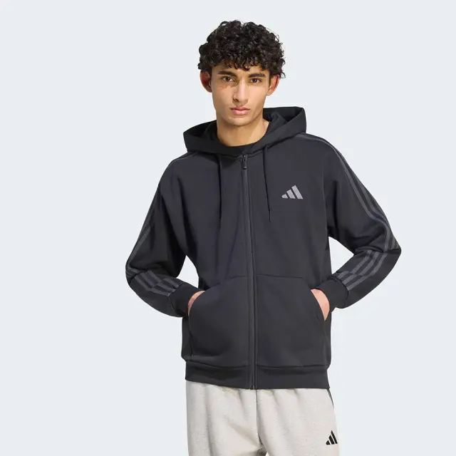 adidas Sportswear 3-Stripes Fleece Ανδρική Ζακέτα KY4140 - XL